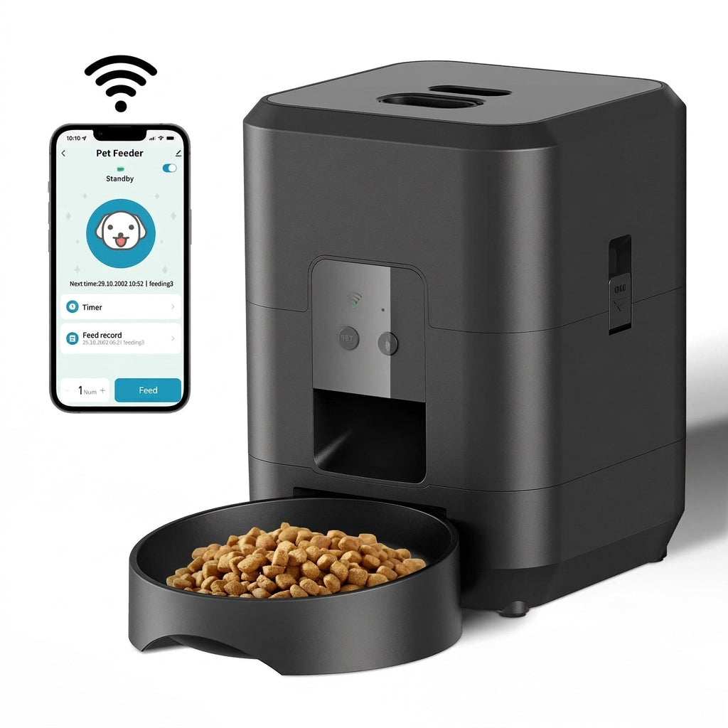 Slimme voerautomaat voor katten met WiFi en app
