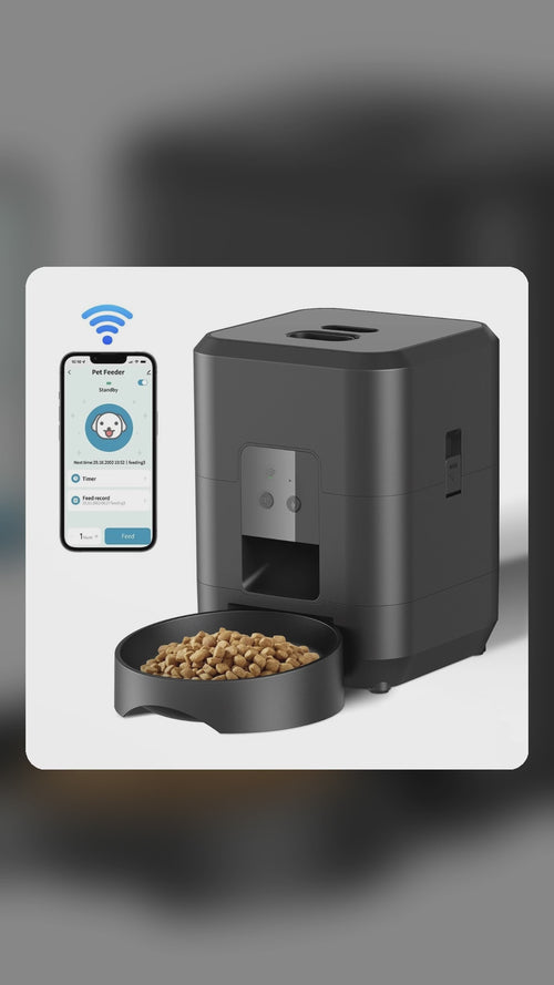 Video van de slimme voerautomaat voor katten